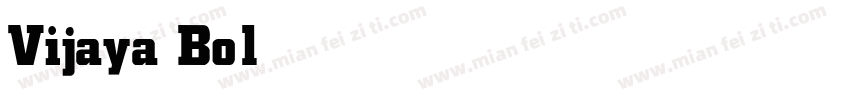Vijaya Bold字体转换